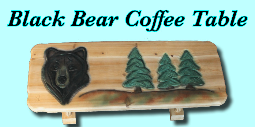 Black Bear Coffee Table